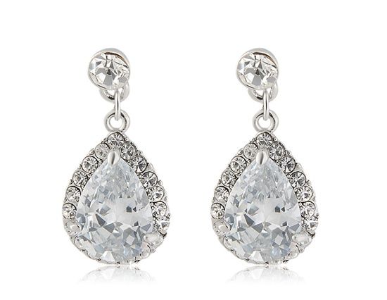 Brinco Gota Cristal