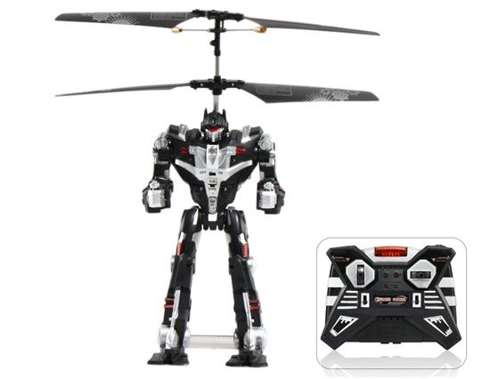 Robô voador de controle com giroscópio (preto)