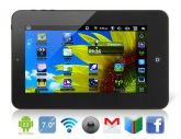 Tablet PC 1.0GHz com Wi-Fi e toque resistivo (4GB) (Preto)