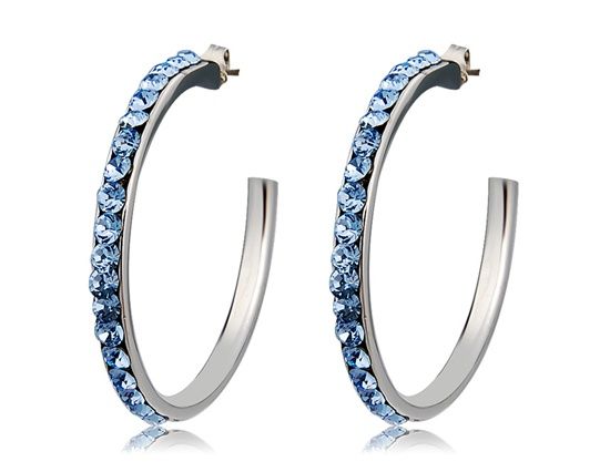 Brinco de Argola Azul